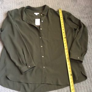 J Jill Moss Green Shirt- so versatile!!
